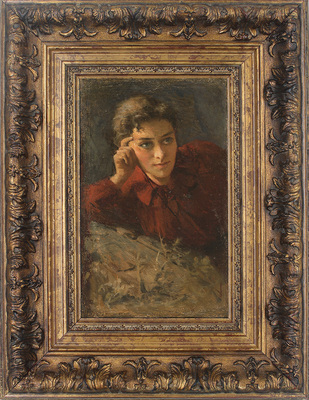 Мясоедов Григорий Григорьевич. Портрет девушки